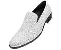 Men's white Glitter Sarlo loafer shoes