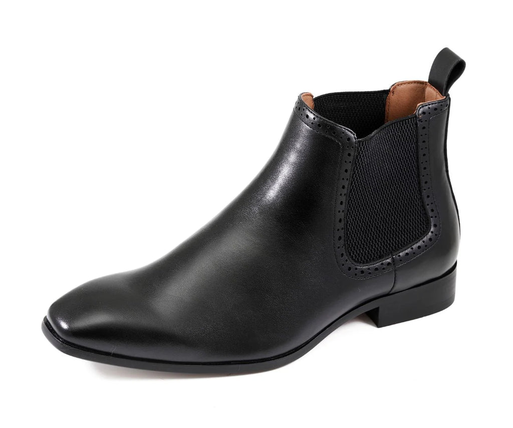 Elevate your style with the Hayes black Men’s Dress Boots — sleek, polished, and perfect for weddings, business events, and upscale everyday wear.