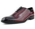 Make a statement with the Brayden Two‑Tone Exotic Oxford—bold men’s dress shoes with faux‑exotic print, ombre toe, and sleek style for parties and special events.